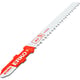 Carte de 5 lames de scie sauteuse alu - bois clouté 31055 - 75 mm - 8T