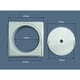 Couvercle skimmer rond et cadre carré ASTRAL Standard