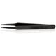 Pince brucelle en plastique noir 115 mm
