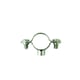 Collier de fixation acier simple (blister 5) - 28 mm