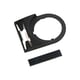 Porte-plaque + plaque d'incription série 800F - noir - bouton 22 mm - L=40 mm - 800F-11BE100
