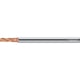 Fraise à dresser/rainurer MC232-A carbure angle d'hélice 35° - revêtu WJ30ED (AlCrSiN) - 4 dents - diamètre 03 mm