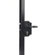 Serrure de portail style fer forgé à cylindre européen LAKQHU2 pour profil de 40 à 60 mm  noir RAL 9005