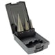 Coffret de 3 forets coniques étagés HSS goujures droites - Plage de diamètres 4 à 12 mm