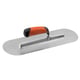 Platoir de dallagiste avec lame en inox double arrondi 40 x 12 cm