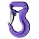 Crochet de levage ACCOLJ lilas - linguet J 40 mm pour élingue ronde 1 tonne