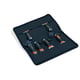 Lot de 4 Couteaux à enduire lame Inox Manche bimatière avec sacoche