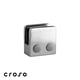 Pince à verre inox 304 carré 45 x 45 mm pour tube plat