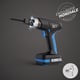 Outil de pose pour cheville à corps creux sans vis E-007-T-1XBAT - 18V - batterie 2Ah