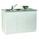 Meuble sous-évier SIM'NF 3 portes 120 cm blanc