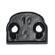 Réhausse de gâche pour tringle 16 x 8 mm pour crémone fonte