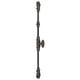 Crémone en applique modèle B en fonte pour tringle de 18 x 9 mm