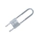 Cadenas à clé aluminium Titalium 64TI/50 anse réglable varié largeur 50 mm