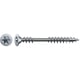 Vis bois pour rénovation parquets Double filetage Tête fraisée Torx® T-STAR plus T20 Pointe 4CUT Zingué WIROX