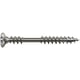 Vis terrasse bois résineux Double filetage Tête fraisée bombée Torx® T-STAR plus T20 Pointe 4CUT Inox A2