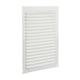 Grille d'aération 436 aluminium estampée en applique sans moustiquaire blanc 250 x 200 mm