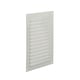 Grille d'aération 436 aluminium estampée en applique sans moustiquaire blanc 150 x 200 mm