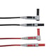 Cordon silicone surmoulé pour multimètre 1,5 mètres catégorie 4, 1 rouge et 1 noir