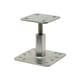 Pied de poteau APRN - Hauteur : 100 à 150 mm - Dimensions : 100 x 100 mm/130 x 130 mm
