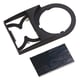 Porte-plaque + plaque d'incription série 800F - noir - bouton 22 mm - L=50 mm - 800F-12BE100