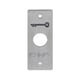 Plaque rectangulaire PBP19_4 inox avec marquage braille 90 x 35 mm