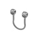 Passe câble en applique EFLEX 1 inox longueur 400 mm diamètre intérieur 13 mm