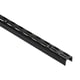 Crémaillère perforée noire mat double perforation acier