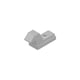Gâche à enfiler DS2233 à vis pression pour fermeture encastrée SILENE gris RAL 9006