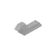 Gâche DS2263 à vis pression pour fermeture encastrée SILENE gris RAL 9006