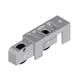 Chariot double non réglable zamak DS3621 pour coulissant aluminium