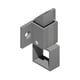 Loqueteau de châssis aluminium à tirette DS6409 sans clé ni gâche
