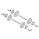 Fixation traversante pour poignée aileron DS6821 DS6823 et DS6825 porte verre épaisseur 24 mm