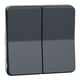 Double interrupteur /va-et-vient étanche composable MUREVA STYL - 10 AX - 250 V - IP55 - IK08 - gris