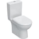 Pack WC au sol Renova rimfree semi-caréné sortie multi avec abattant ralenti et déclipsable blanc