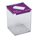 Collecteur de piles à poser PILEO - 7 L - violet de sécurité RAL 4008