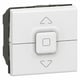 Interrupteur pour volets roulants MOSAIC - 500 W - 2 modules - blanc