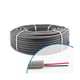 Gaine préfilée ICTA 2X1,5 - Diamètre de la gaine : 16 mm - Longueur de la gaine : 100 m - 2 fils : rouge / noir
