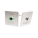 Bouton poussoir inox en applique lumineux et braille en applique PB19IR_L à infrarouge large