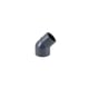 Coude PVC pression 45° 05 30 réduit