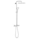 Colonne de douche Tempesta Cube System avec mitigeur thermostatique Chromé