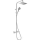Colonne de douche thermostatique Vernis Shape 230 1jet EcoSmart chromé
