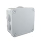 Boîte de dérivation étanche OPTIBOX 650°C 1/4 de tour - 100 x 100 x 52 mm - gris