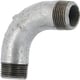 Courbe 90° MALE GRAND RAYON 3 GALVA