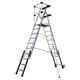 Plateforme SHERPASCOPIC avec garde corps lisse 8/10 marches hauteur de travail 3,84-4,3 mètres