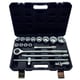 Coffret de douilles 3/4" - 17 pièces - 6 pans