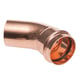 Coude cuivre 45D mâle-femelle B PRESS P5040
