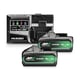 Pack batteries et chargeur pour outillage électroportatif UC18YSL3WJZ - 2 batteries 36V 4Ah - chargeur rapide