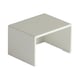 Couvercle final pour goulotte 40x70 mm