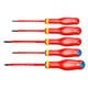 Jeu de 5 tournevis isolés 1000 Volts PROTWIST® ATD.J5VE Plat et Pozidriv®