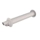 Terminal horizontal Rolux condensation excentrique Ø60/100mm longueur 800mm blanc